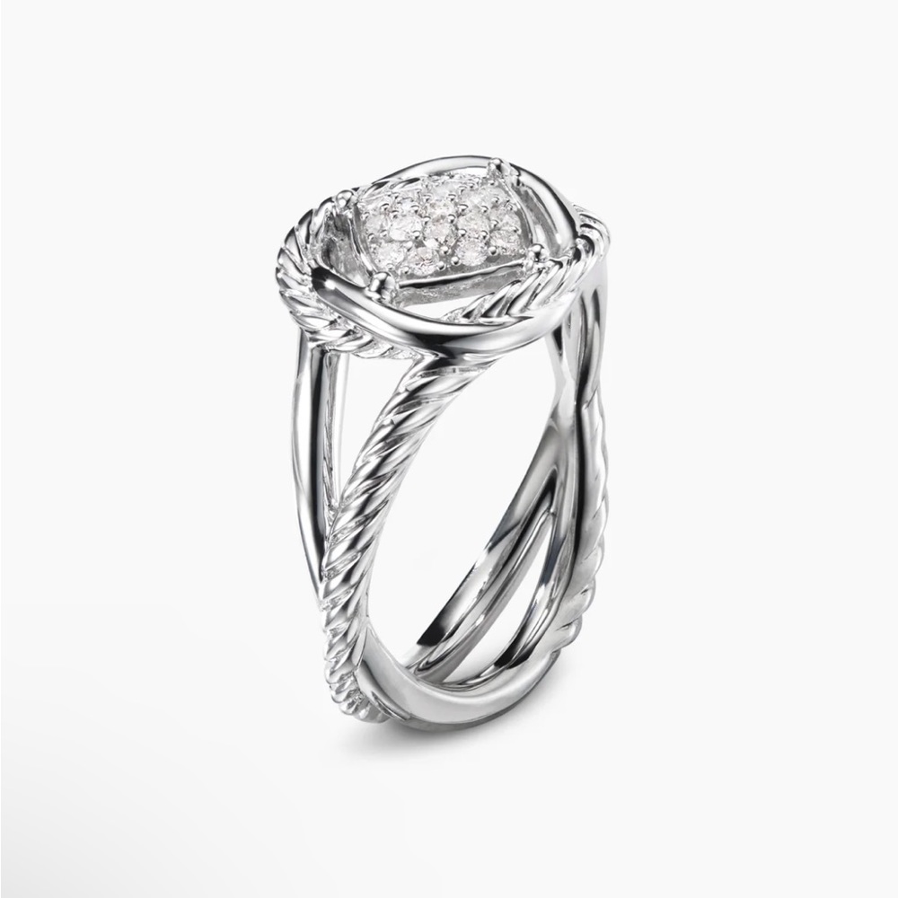 DAVID YURMAN Infinity Ring with Diamonds - Picture 3 of 5